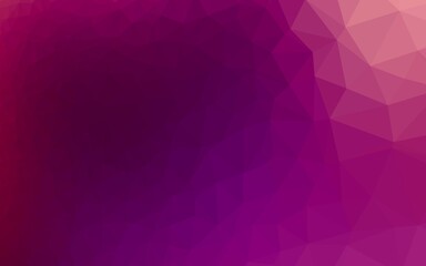 Naklejka premium Light Purple vector triangle mosaic texture.