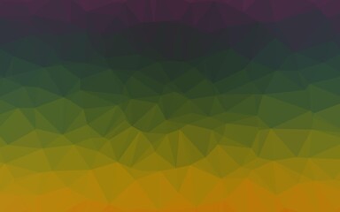 Fototapeta premium Dark Multicolor, Rainbow vector abstract polygonal texture.