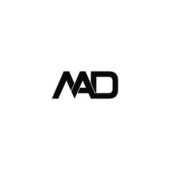 mad letter original monogram logo design