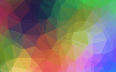 Light Multicolor, Rainbow vector abstract mosaic backdrop.