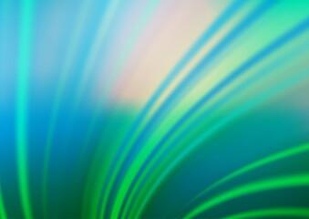 Light Blue, Green vector blurred shine abstract pattern.