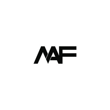 maf letter original monogram logo design