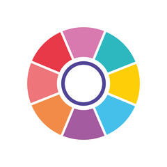 Obraz premium infographic elements concept, colorful cycling diagram, round chart icon
