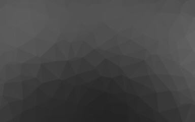 Fototapeta premium Dark Silver, Gray vector triangle mosaic texture.