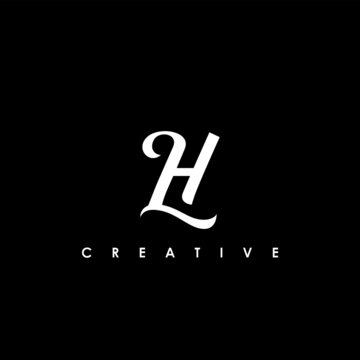 LH Letter Initial Logo Design Template Vector Illustration	
