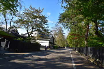 Fototapeta na wymiar The view of Kakunodate City, Japan