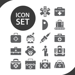 Simple set of maiden related filled icons.