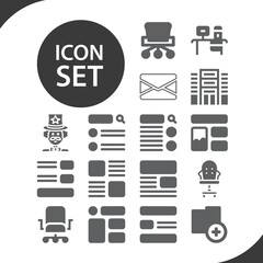 Simple set of role related filled icons.
