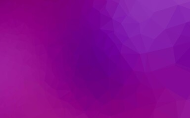Obraz premium Light Purple vector shining triangular pattern.