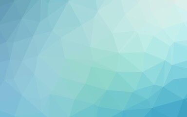 Fototapeta premium Light BLUE vector polygonal background.