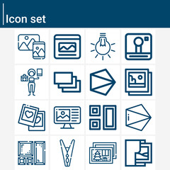 Simple set of warner related lineal icons.