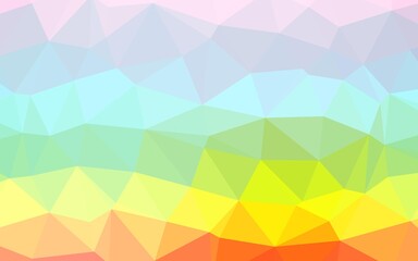 Light Multicolor, Rainbow vector low poly texture.