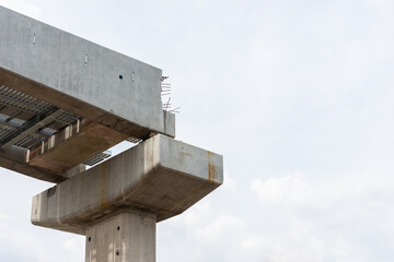 construction of post of electric train