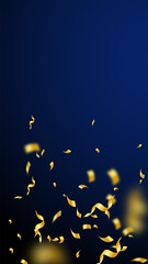 Streamers and confetti. Gold streamers tinsel and 