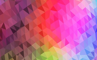 Obraz premium Light Multicolor, Rainbow vector abstract mosaic pattern.