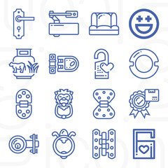 16 pack of fantastic  lineal web icons set