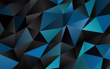 Light Blue, Green vector polygon abstract background.