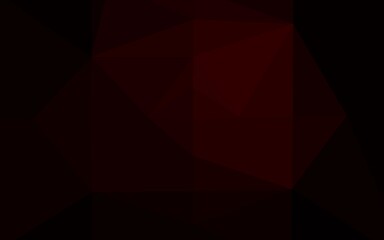 Fototapeta premium Dark Red vector low poly cover.