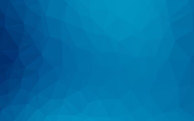 Fototapeta premium Light BLUE vector blurry triangle template.