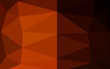 Obraz premium Dark Orange vector abstract mosaic background.