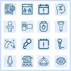 Session  related simple set. 16  lineal
