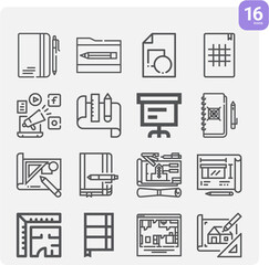 Simple set of change hands related lineal icons.