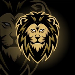 Mascot lion head Logo