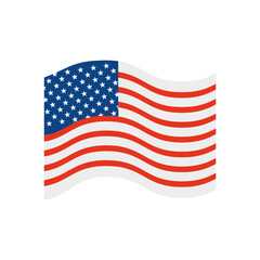 icon of United states of america flag