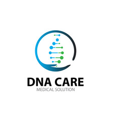 dna care logo designs simple modern for medical service