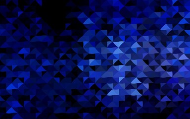 Obraz premium Dark BLUE vector layout with lines, triangles.