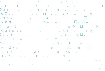 Light BLUE vector backdrop with dots, spots, cubes.