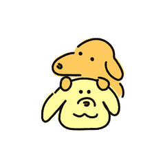 二匹のゴールデンレトリバー
