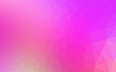 Light Pink vector polygon abstract layout.