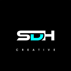 SDH Letter Initial Logo Design Template Vector Illustration	
