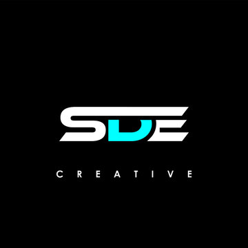 SDE Letter Initial Logo Design Template Vector Illustration	
