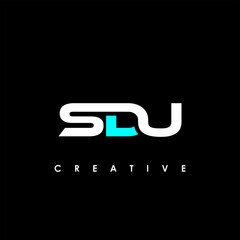 SDU Letter Initial Logo Design Template Vector Illustration	
