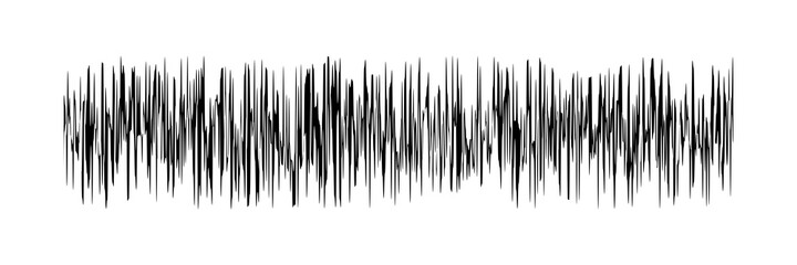 sound signal waveform, audio wave line isolated on white , sound wave for voice recording music, music audio symbol or radio waveform