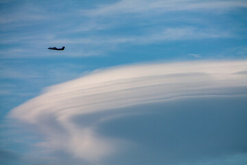 airplane in the sky
