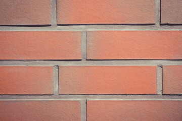 Closeup of brick wall as background texture. Place for text