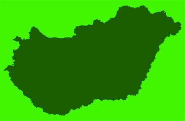 Obraz premium hungary map