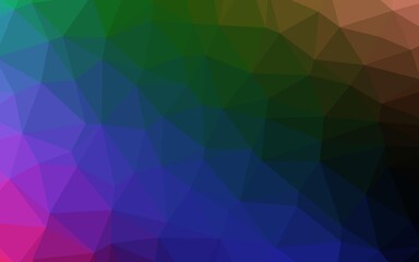 Dark Multicolor, Rainbow vector blurry triangle texture.