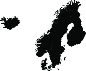 nordic countries map