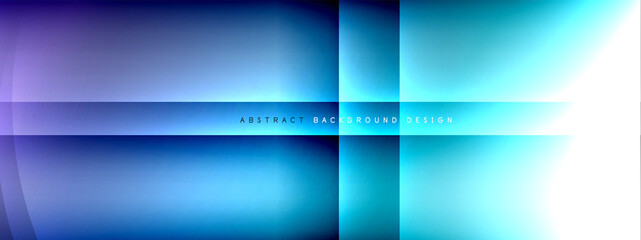 Vector abstract background - circle and cross on fluid gradient with shadows and light effects. Techno or business shiny design templates for text