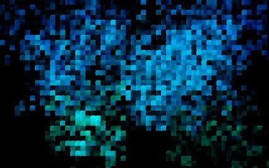 Dark Blue, Green vector background with rectangles.