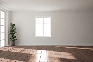 Modern interior design. 3D illustration