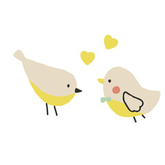 黄色の小鳥