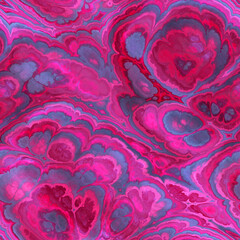 Seamless fractal marble vibrant ornate jpg pattern. High quality illustration. Intense and mysterious energetic seamless surface design. Detailed and vivid glowing marbled pattern.