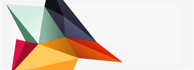 Fototapeta premium 3d mosaic abstract backgrounds, low poly shape geometric design