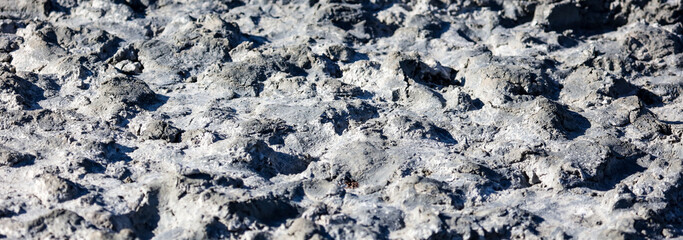Healing clay in nature as a background.