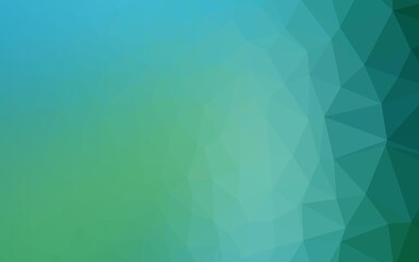 Fototapeta premium Light BLUE vector low poly texture.